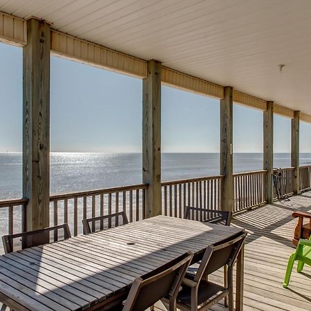 Marisol - Pet Friendly And Gulf Front! Enjoy The Large Deck With Amazing Views! Home Dauphin Island Eksteriør bilde